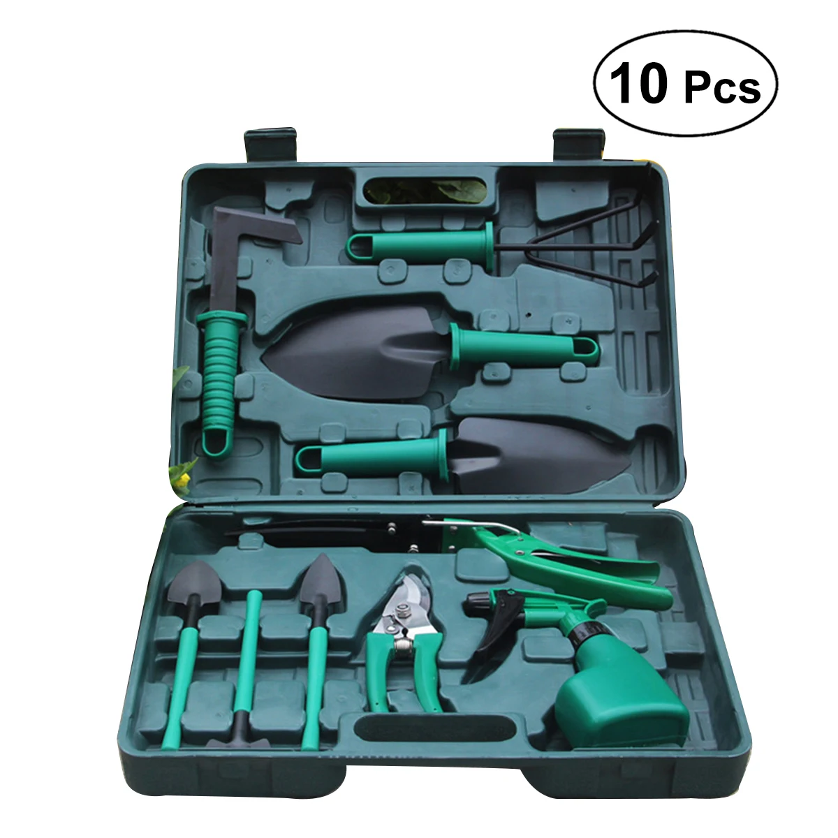 

10pcs Garden Tools Case Lightweight Anti-rust Portable Garden Tool Set Gardening Supplies Garden Tool Kit for Weeding Clipping