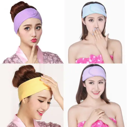 

Popular Cute Soft Towel Hair Band Wrap Headband For Bath Spa Yoga Sport Make Up Women Girls Hair Accessories