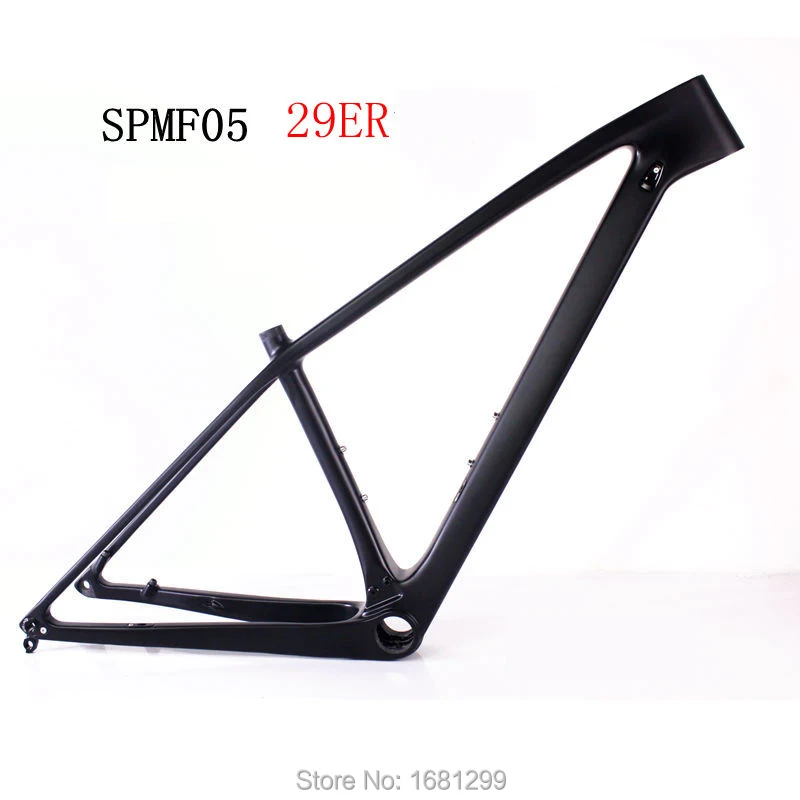 Cheap New 29*15/17/19 inch Mountain bike glossy matt UD full carbon fibre bicycle disc brake carbon frame thru axle 29er MTB Free ship 0