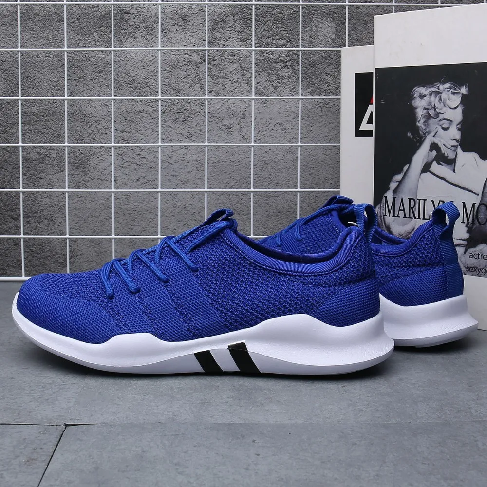 

2019 New Mesh Shoes Breathable Lightweight Lace-up Casual Shoes For Men's High Quality Zapatillas Hombre Fashion Male Sneakers