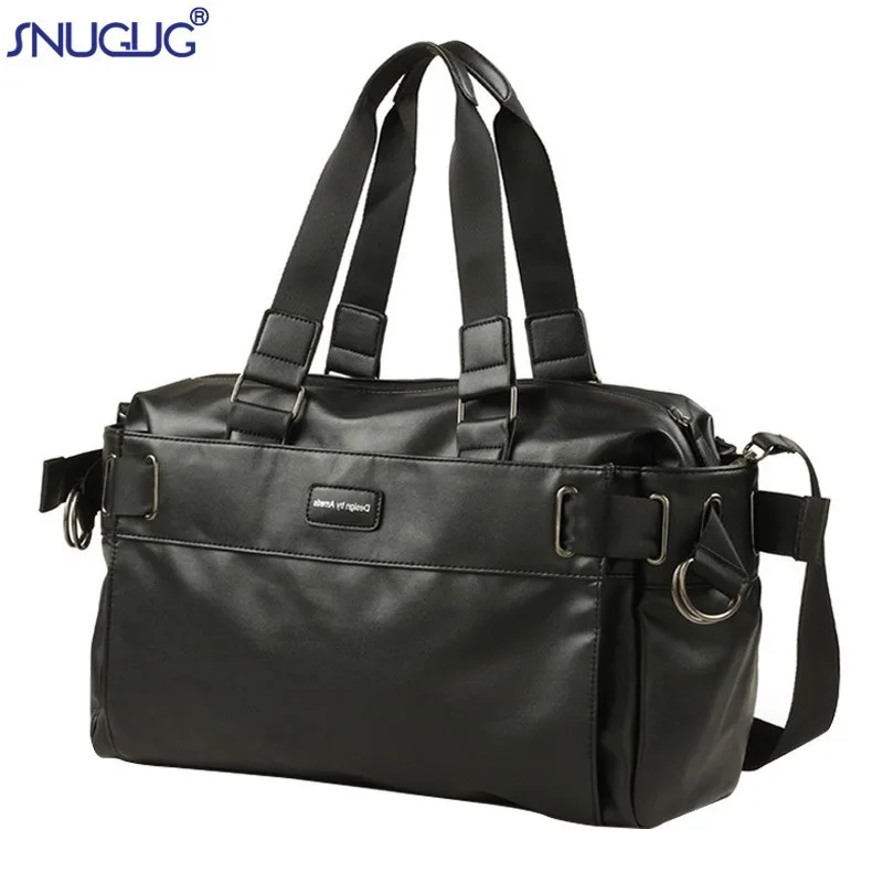 

New Arrival Oil Wax Leather Handbags For Men Large-Capacity Portable Shoulder Bags Men's Casual Travel Bags Package Shoulder Bag