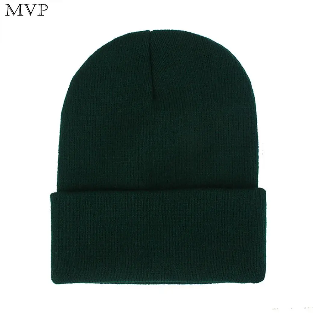 

Spring Warm Hats Winter Beanie Fashion Solid Autumn 7inch Unisex 30cm Hat Casual Knit 12inch Cap Winter 18cm