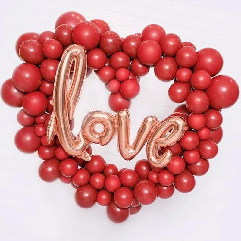 41 шт. красный латексный и 110 см воздушные шары для влюбленных шары для свадебного декора с днем рождения украшения для взрослых