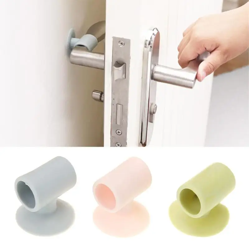 

1pc Anti-collision Protecting Mute Silencer Suction Pad Sucker Rubber Mat Door Handle Stops Mats Home Decoration Suppliers Tool