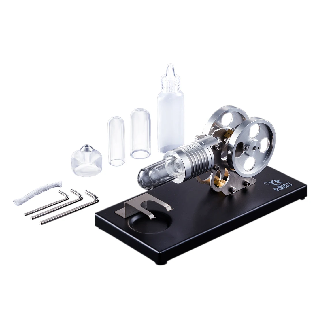

2019 Children Educational Model Building Toys Metal Baseplate DIY Manson Stirling Engine Stem Steam Model Set for Decor