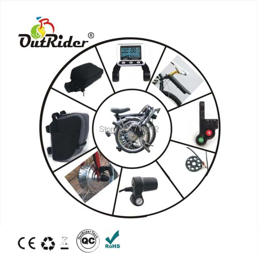 

2019 New design! Electric Bicycle Kit 80mm Hub Motor Conversion Kit For Brompton Folding Bike CE/EN Approved ORK-MINIF