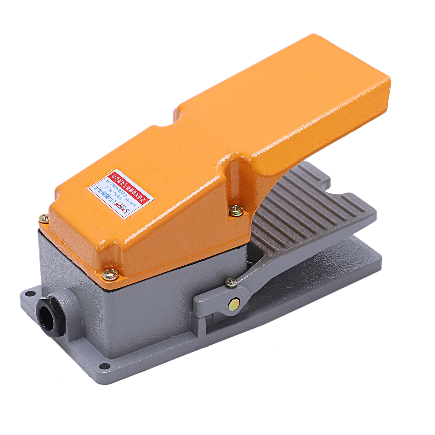

New LT4 foot switch aluminium case treadle pedal switch for machine tool control silver contact