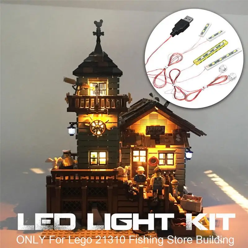 

LED Light Lighting DIY Kit For Lego Ideas Old Fishing Store 21310 Building Blocks Interesting With Novelty Toy