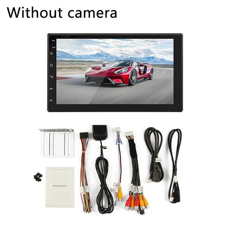 Автомобильный мультимедийный плеер 2 DIN Bluetooth GPS MP5 Android 8 1 7 дюймовый сенсорный