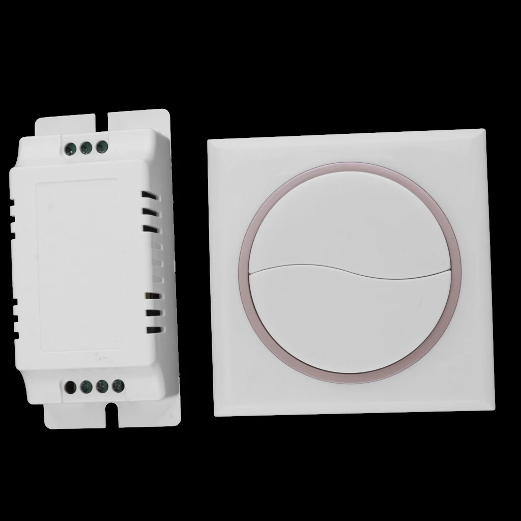 

433MHz AC85V-250V 2 Channel Relay Wireless RF Remote Control Switch 86 Wall Panel Transmitter