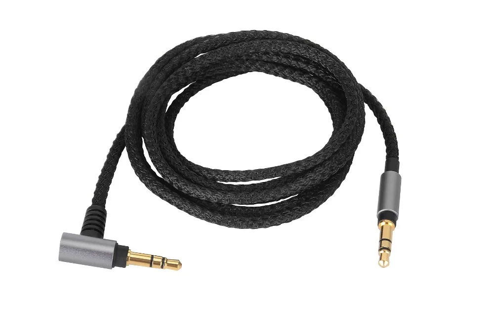 Replace Audio nylon Cable for SONY MDR 1000X 1000XM2 XM3 XM4 WH H800 WH H900N WH H910N XB900N XB700 headphones