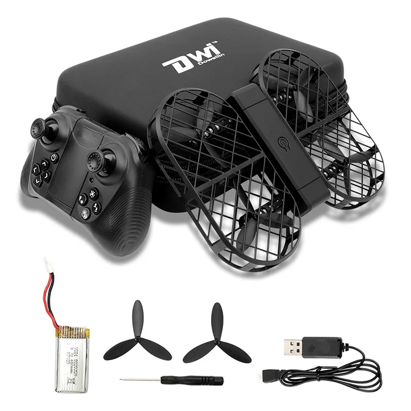 

Dwi Dowellin D7 Foldable RC Drone with 2MP HD WiFi Camera / Altitude Hold / G-sensor Control / Headless Mode / 3D Flip