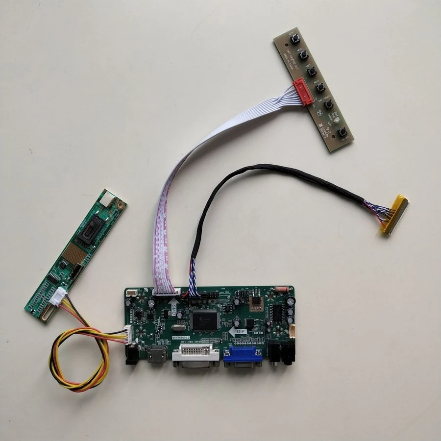 

For B140EW01 V3 laptop LCD monitor 60Hz CCFL 30 pins 1280*768 14" 1-lamp LVDS M.NT68676 display controller driver board kit