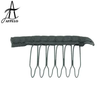 

Wholesale 1000pcs Lace Wig Clips 6 Teeth Polyester Durable Cloth Wig Combs for Hairpiece Caps Wig Accessories tools