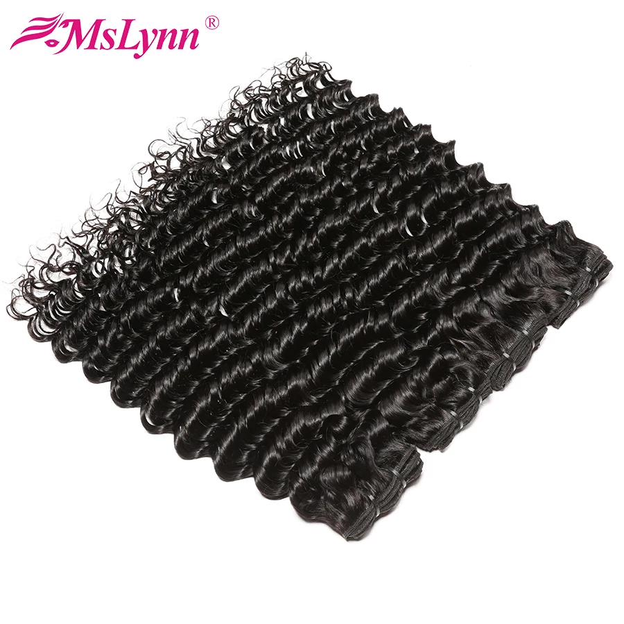 Deep Wave Bundles With Frontal Brazilian Hair Weave Bundles With Closure Remy Human Hair Bundles With Closure Mslynn Hair 4PCS Deep Wave Bundles With Frontal Brazilian Hair Weave Bundles With Closure Remy Human Hair Bundles With Closure Mslynn Hair 4PCS