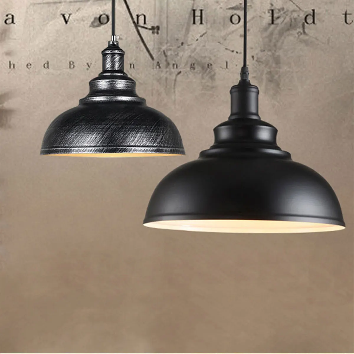 

Vintage Pendant Lamp Iron Loft Retro E27 Industrial Bar Restaurant Lighting Hanging Chandelier Decorative Lampshade