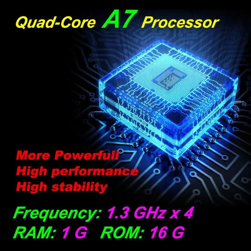 Flash Deal 7 inch Touch Screen Quad Core Android 7.1 Car Stereo MP5 Player GPS Navigation RDS AM FM Radio With Bluetooth WiFi Function 2