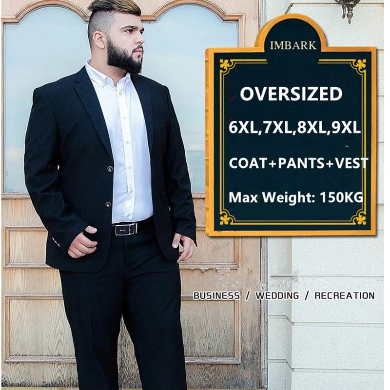 plus size 3 piece suit
