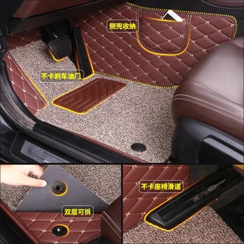 

Myfmat foot car floor mats for SKODA Kodiaq Spaceback NEW SUPURB Superb Combi Octavia Fabia Superb Yeti Rapid Octavia RS 2 layer