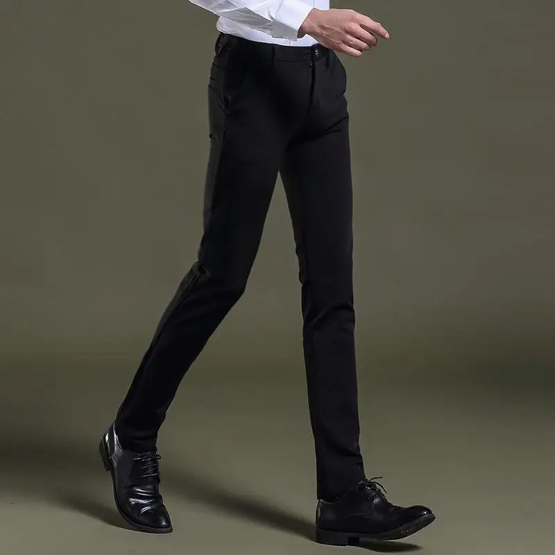 Xadrez Slim Fit платье мужчина Pantalones De Vestir Para Hombre формальные офис Демисезонный мужчин