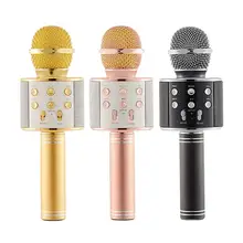 Bluetooth беспроводной микрофон караоке машина для детей портативный ручной домашний KTV микрофон Mikrafon детские игрушки