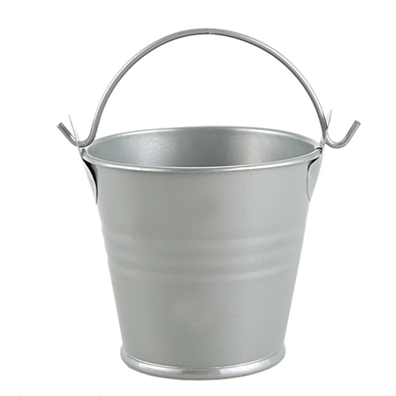 

Home Decor Bucket French Fries Bucket Home Decor Ornaments Metal Crafts Mini Flower Bucket