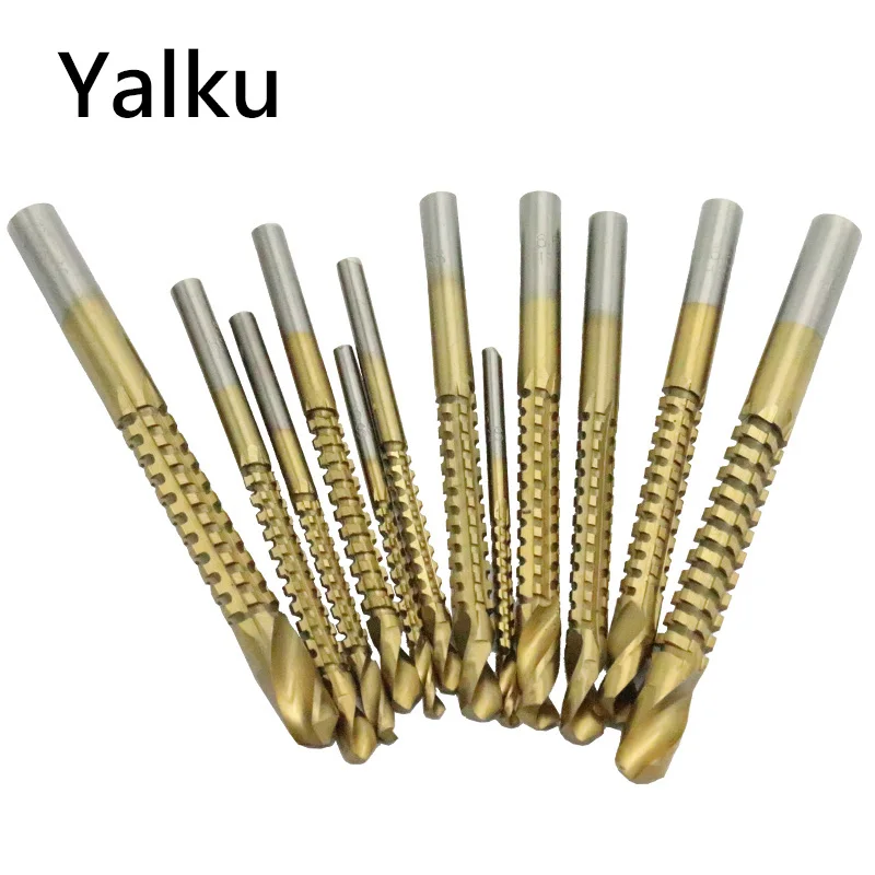 

6pcs Twist Drill Bits Mini HSS Set Woodworking Drill Bits Titanium Coated High Speed Steel Electric Drill Bit Set Power Tool