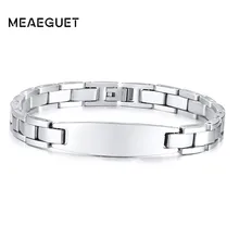 Папа серебряный браслет из нержавеющей стали мужские часы полосы звено цепи Brackelts бразильская повязка на руку мужской Прямая поставка Модные ювелирные изделия