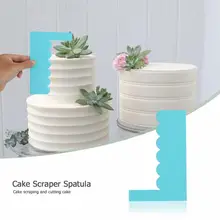 Пластиковый скребок для торта шпатель форма DIY Гладкий крем тесто резак выпечки Кондитерские инструменты торт украшения инструмент кухня масло нож