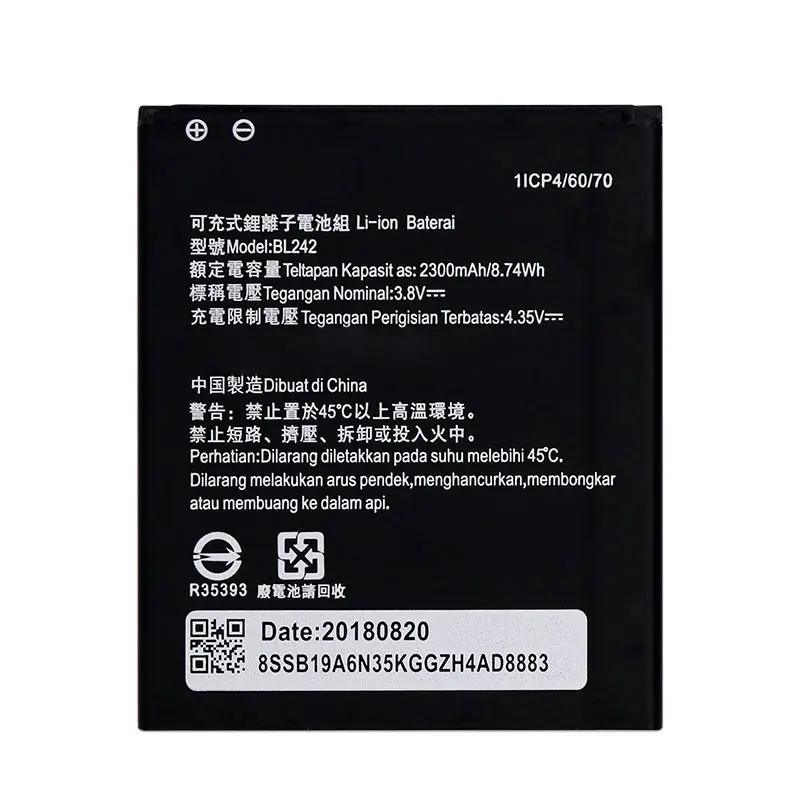 2 шт. BL 242 BL242 батарея для lenovo K3 K30 W T A6000 A3860 A3580 A3900 A6010 плюс мА/ч. аккумулятор