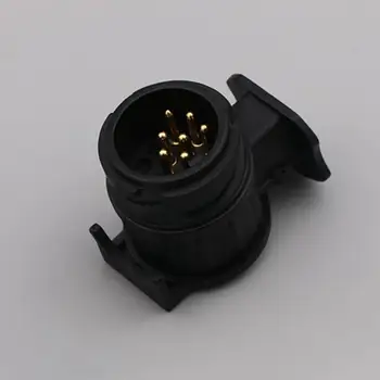 

High Quality 13 to 7 Pins Plug Adapter Electrical Converter Truck Trailer Connector European Round Hole Trailer Plug 12V