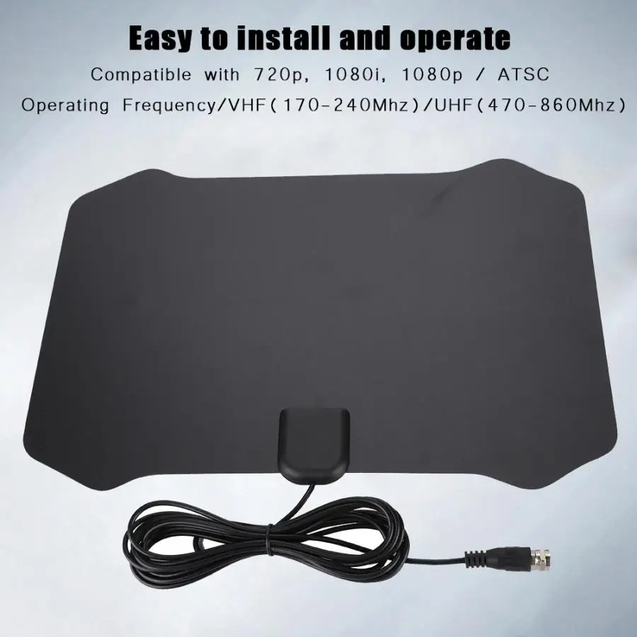 

Indoor HDTV HD Digital TV Antenna Long Range VHF UHF Signal Extender