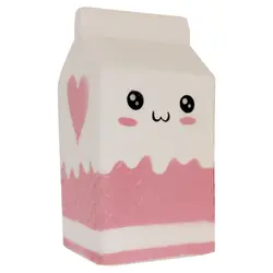 Милые молочный йогурт коробка медленный отскок Jumbo Squishy супер мягкий медленный нарастающее при сжатии игрушка давление рельеф детские