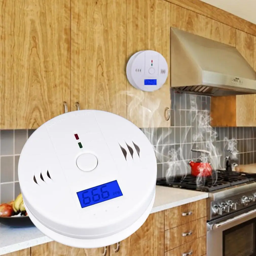 

Household Carbon Monoxide Alarm Soot Honeycomb 438C Gas Detector kitchen, hotel, bedroom, school, etc. 200mA