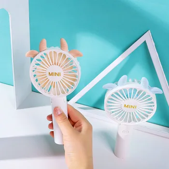 

Handheld Fans Foldable Easy Carrying Mini Cooling Air Cartoon No Battery USB Charging Fan