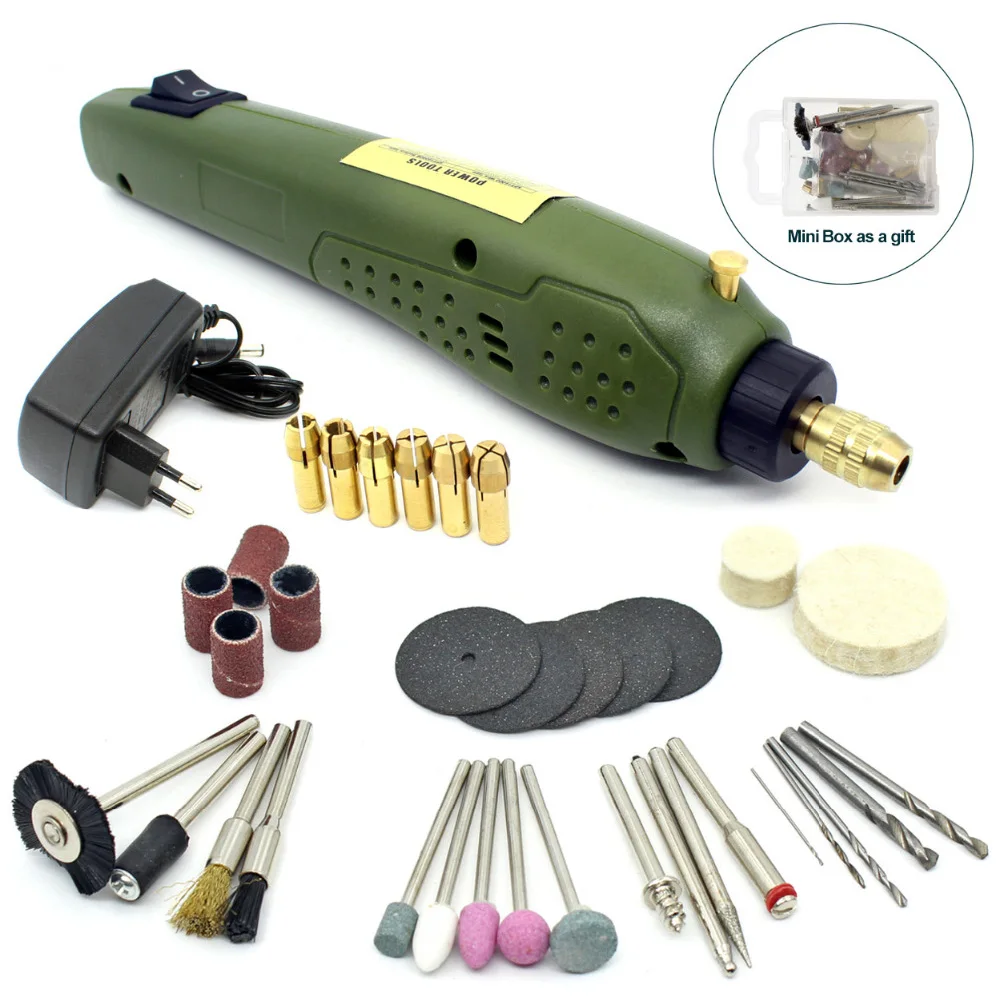 HHO Portable Mini Electric 16000rpm Grinder Engraving Drilling Polishing Drill(EU PLUG)in