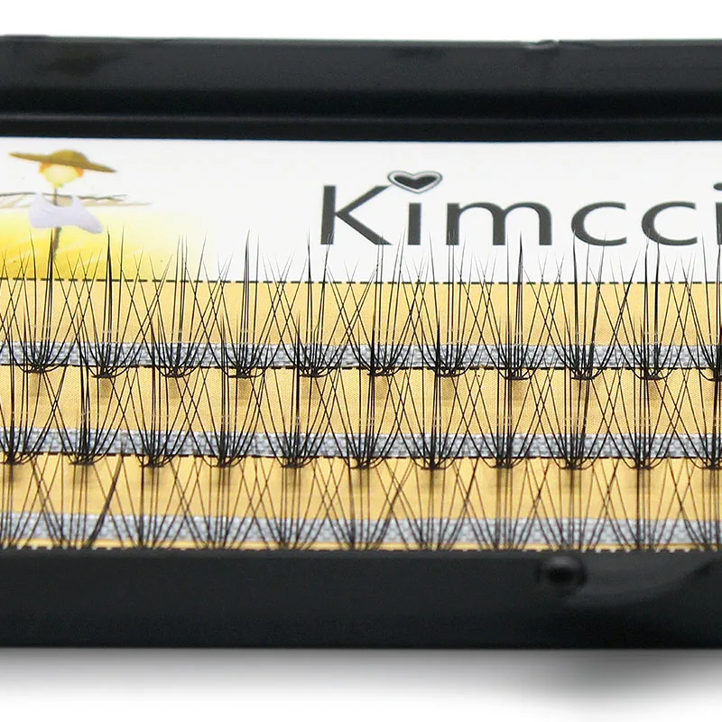 Пряди для наращивания ресниц Kimcci 60 пряди толщина 0 1 мм натуральная норковая