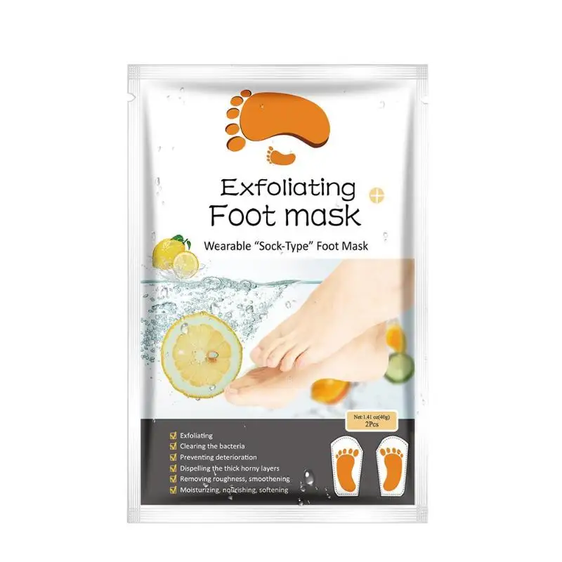 1 pair/Bag Exfoliating Foot Mask Socks For Pedicure Socks For Feet Peeling Baby Foot Mask Health Care Feet Dead Skin Removal