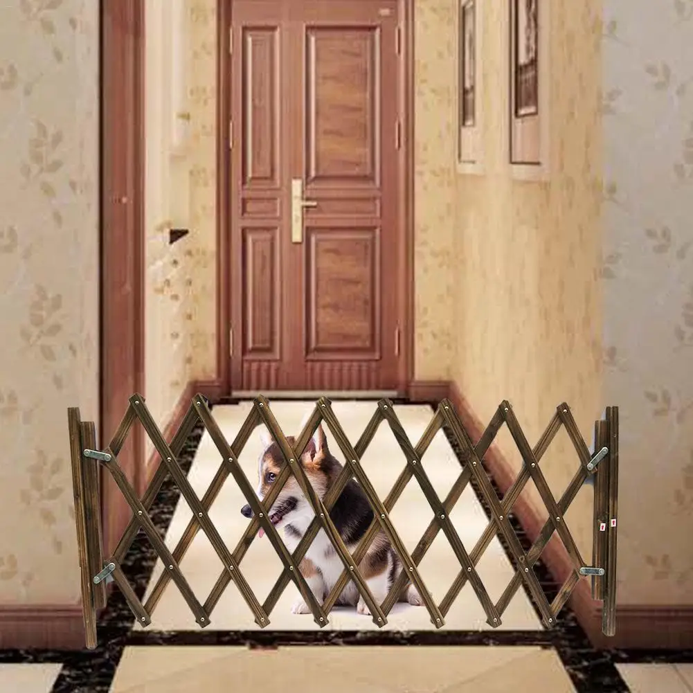 Carbonized Pet ворота Выдвижная собака забор безопасности решетки Телескопический