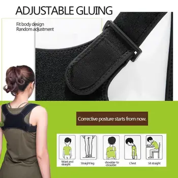 

Children Adult Back Posture Corrector Adjustable Back Posture Corrector Spine Back Shoulder Lumbar Brace Support Posture Correct
