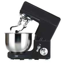 Миксер GEMLUX GL-SM777B(мощность 1200Вт, 6 скоростей, 3 мешалки двойной крюк, плоский битер, цельномет.венчик