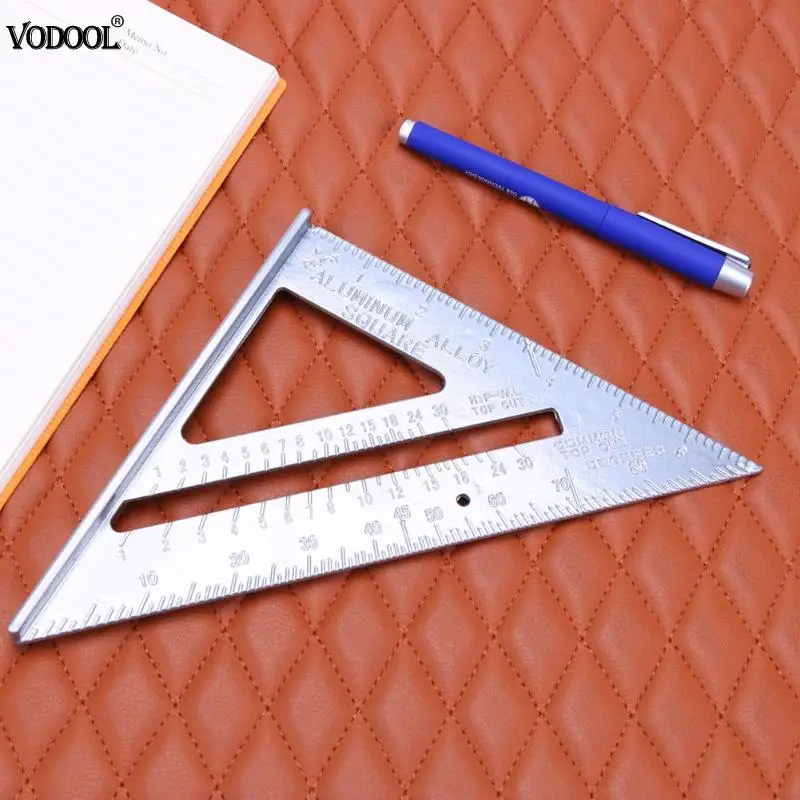 

Aluminum Alloy Speed Square Protractor Miter Framing Tri-square Line Scriber Saw Guide Measurement Meter Square Carpenter Ruler