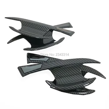

For Volkswagen VW T-ROC TROC 2017 2018 2019 Carbon Fiber Side Door Handle Cover Protector Trim Sticker Car Styling Accessories