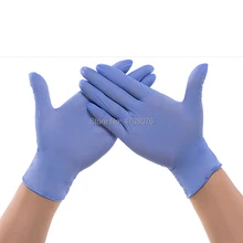 Многоцелевой нитриловые перчатки одноразовые Перчатки пищевой малая лабораторная мельница обучение в школах и медицинских принадлежностей латекса 100 шт./кор
