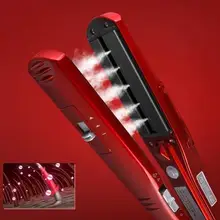 Паровой выпрямитель для волос KeMei бренд паровой гребень выпрямители Автоматическая прямая щетка для волос паровой плоский утюг