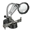 LED Magnifying Magnifier Glass Desktop Magnifier Third Hand Soldering Repair Tool ► Photo 3/6