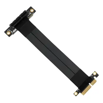 

PCIe x4 Riser Card Graphics Card Cable PCI Express Extension Port Adapter Card Extender Extension Ribbon Flexible Cable