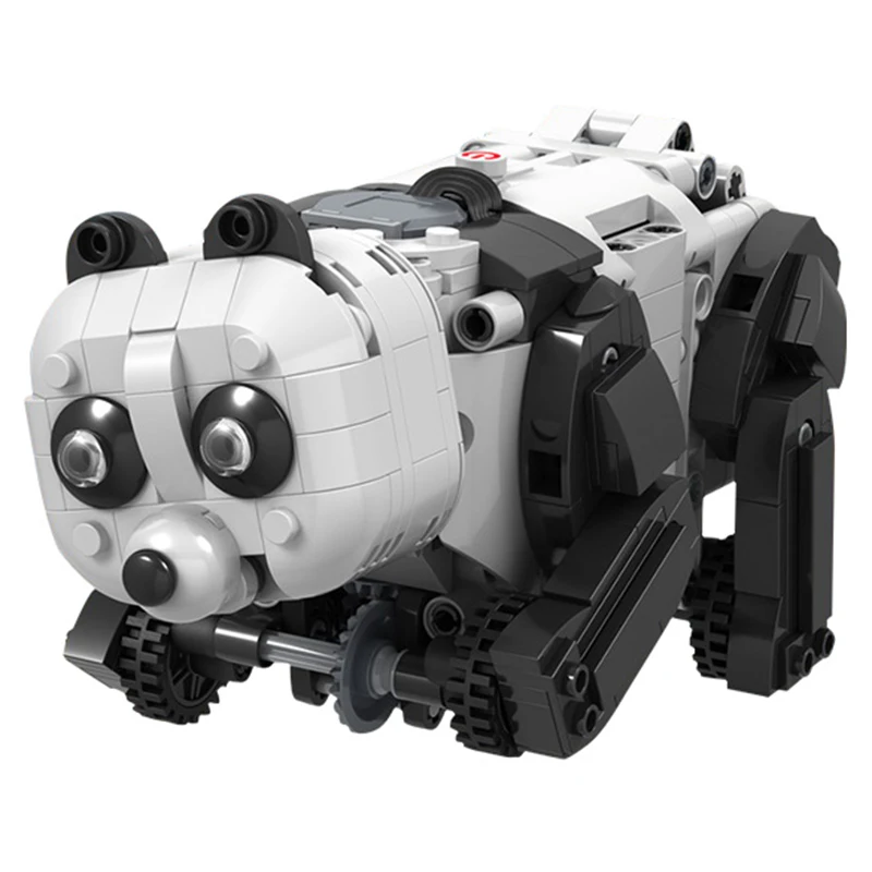 

427PCS Electric Panda Imitating Crawling Posture Automatic Obstacle Avoidance Building Blocks