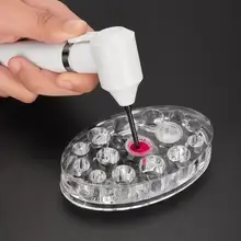 Цветной агитатор, татуаж, эллиптическая прозрачная акриловая стойка+ смеситель, чашка для татуировки+ Набор татуировок для смешивания цветов