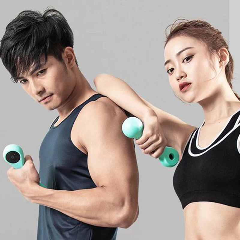 XIAOMI Move It Beat A Pair 0.5/0.75KG Portable USB Rechargeable Smart Sport Dumbbell Fitness Multifunction Health Care Supports XIAOMI Move It Beat A Pair 0.5/0.75KG Portable USB Rechargeable Smart Sport Dumbbell Fitness Multifunction Health Care Supports